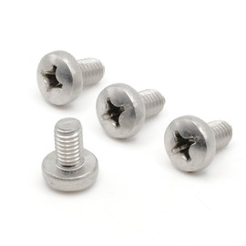 ReplacementScrews Rear License Plate Screws Compatible with Volkswagen - M6-1.0 x 10mm - Stainless Steel (Pack of 4)