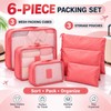 6-Piece Travel Packing Organizer Set for Luggage – Lightweight Reusable