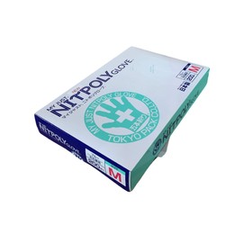 Tokyo Pack My Just New Nitopol Gloves, M, 200 Pieces, Blue
