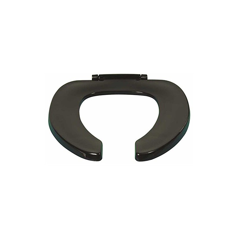 Centoco Black Toilet Seat Elongated, Toilet Seat Cover, Open Front