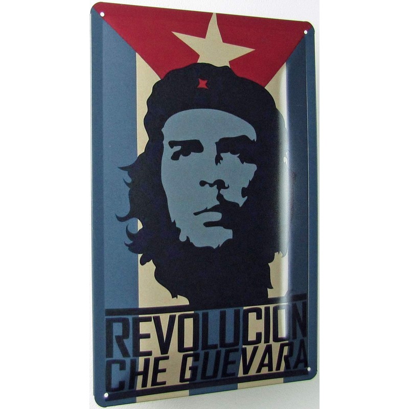 Tin Sign 20 x 30 cm Curved Che Guevara Cuba