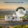 Safoner Aluminum RV Roof Sewer Plumbing Vent Cap Kit- Metal