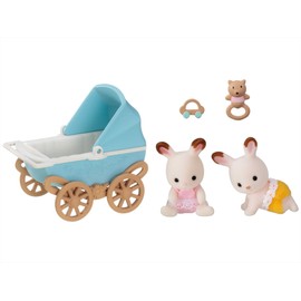 Sylvanian Families Chocolat Rabbit Twin, Furniture Set