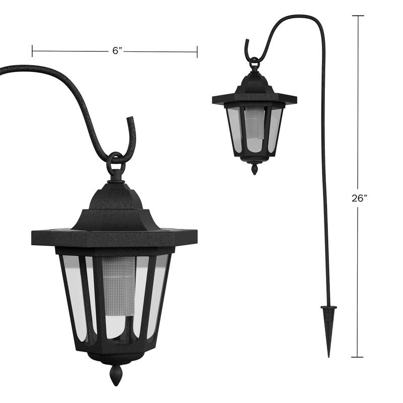 Pure Garden Hanging Solar Coach Lights, 26 Outdoor Lights with