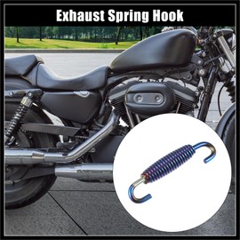 Hihaha Exhaust Pipe Spring 60mm Stainless Steel for Motorcycle Multicolor Durable Material
