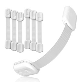 Baby Proof Me Child Safety Strap Locks 6 Pack Drawer Locks Baby Proofing