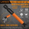 Ball End Hex Head Allen Wrench Drill Bit Set, LATTOOK