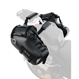 RIDEIRON Motorcycle Saddlebags Waterproof Double Side Saddle bags 28L(14L*2) for most Adventure Sport Motorcycle Racks with Modular Luggage System