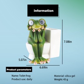 DZTBX Garden Statues Outdoor Solar Yard Decor Statues Resin Green Frog Sculptures Waterproof Outdoor Lawn Decor Garden for Patio Balcony Yard Lawn Ornament Ornaments Gift