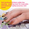 Hiupgo Raised Keyboard Stickers for Long Nails - Comfortable Typing