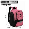 HMLIN OUTOOORS Soccer Backpack with Ball Holder,Youth soccer Bag for