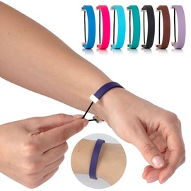 SnappBandZ ANXIETY BRACELET for All-Day Stress Relief and Positive Mental Focus; Purple X-Small