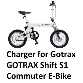 coming data powr supply  battery Charger for GOTRAX shift s1 commuter  electric bike xt22