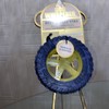 Dog Whisperer ~ Yellow/Blue Ruff & Tuff Tire - Squeaky