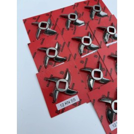 SALVADOR Lot Of 10 #12 Salvador Stainless Steel Curved Edge Meat Grinder Blade Knife New