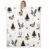 Erosebridal Mallard Duck Hunting Plush Blanket Baby 30x40,Woodland Tree Botanical