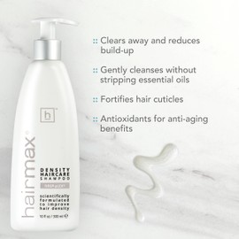 Hairmax Density Haircare Shampoo for Thinning Hair and Hair Loss, Hair Growth Shampoo, Hair Loss Shampoo, Hair Thickening Shampoo for Men, Hair Thickening Products for Women, Thinning Hair Treatment for Women, Men's Shampoo for Thinning Hair, 10 fl oz/300 ml