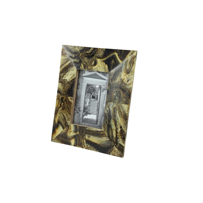 Deco 79 Gold & Brown Resin Rectangular Picture Frame with