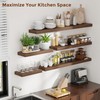Heimlove 55 Inch Floating Shelves for Wall 8 Inch Deep