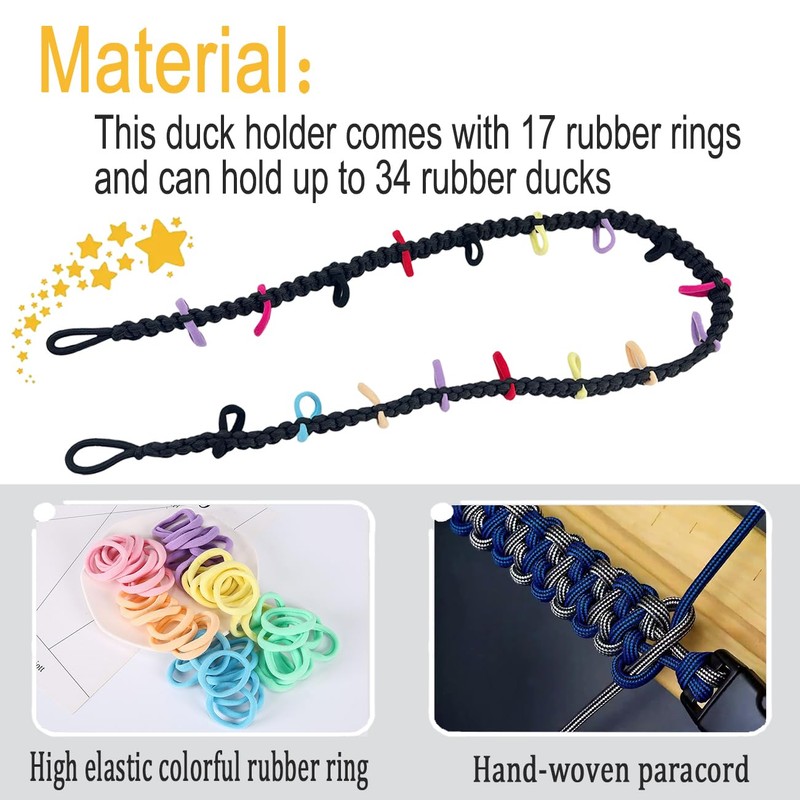 Duck Mount Holder for Jeep,Paracord Duck Holder Compatible with Jeep