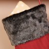 Dibor Large Red Knit Festive Novelty Nordic Heart Christmas Stocking