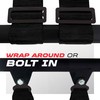 1pc 4 Point Harness for Bucket Seat, Push Release, 10