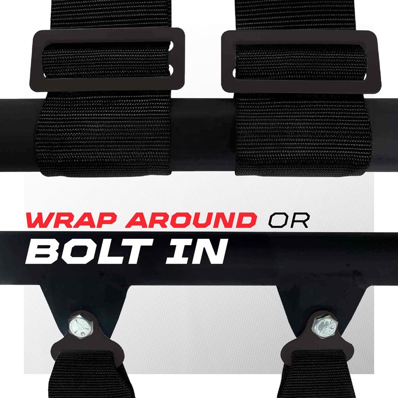 1pc 4 Point Harness for Bucket Seat, Push Release, 10