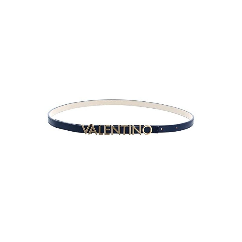 VALENTINO, Belty (VCS6W555) Cinture Mat Plastic Belt, Blue (Donna)