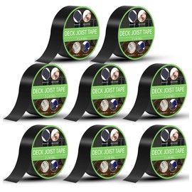 Joist Tape 2" x 50' - Butyl Joist Flashing Tape for Wood Decks & Roof - Weather-Resistant - 8 Rolls