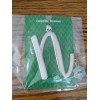 GANZ Monogram Initial Large Letter "N" 2020 Silver Christmas Ornament