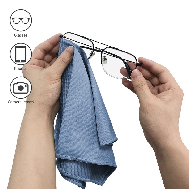 Puomue 6 Pack Microfiber Glass Cleaning Cloth, 16 Inch X