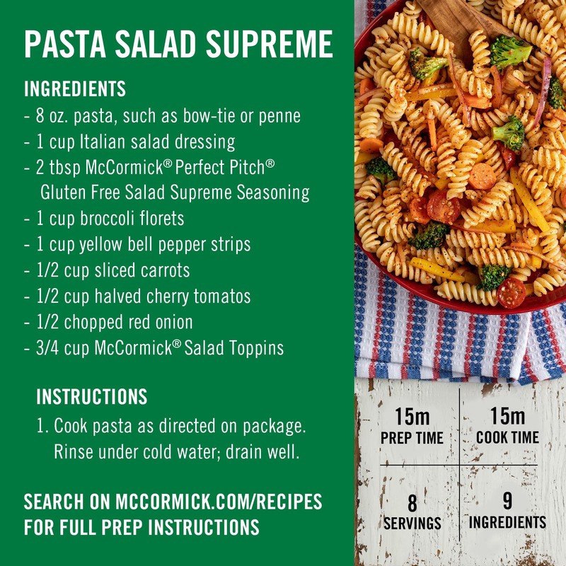 McCormick Perfect Pinch Salad Supreme Seasoning, 4.34 oz