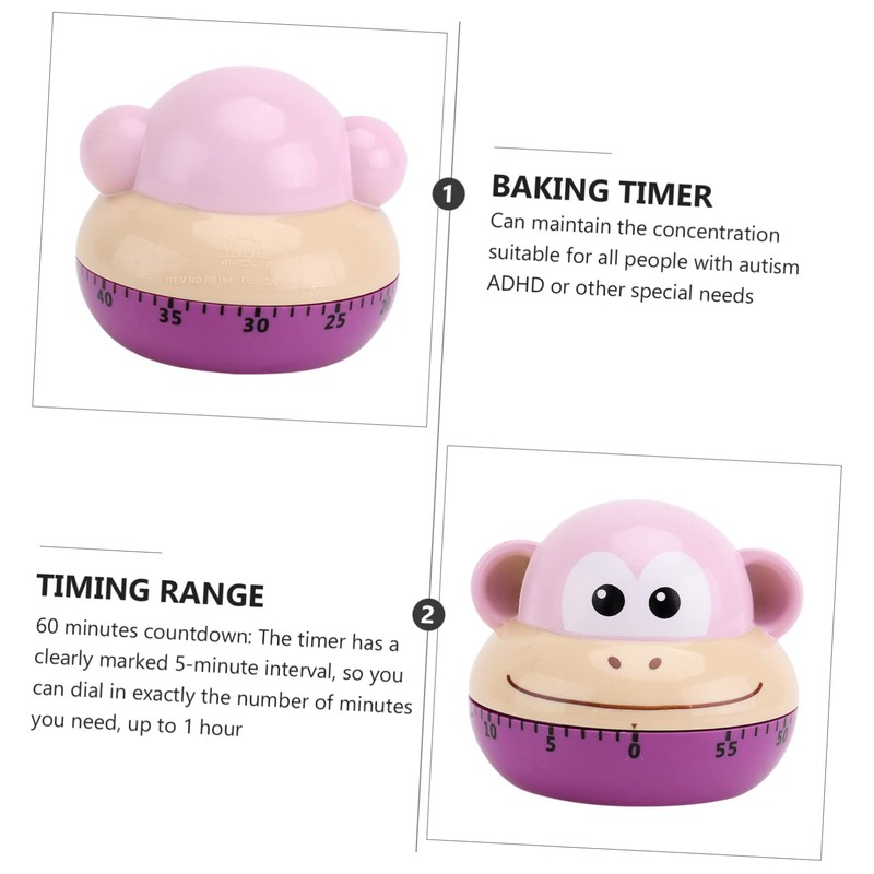 iplusmile 1Pc Unique Animal Shaped Kitchen Timer Creative Management Tool
