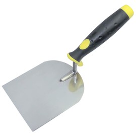 AERZETIX - C45996 - Trowel for Stucco Plaster 100 x 120 mm - Tool for Plastering/Masonry - Bi-Material Handle - Work/Masonry/Plaster/Tiles/Mortar - Steel
