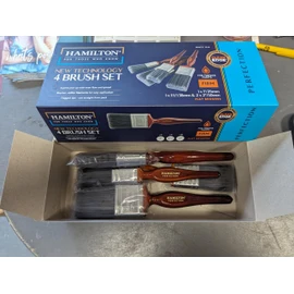 Hamilton Perfection Clean Edge New Technology Paint Brush Set x 4