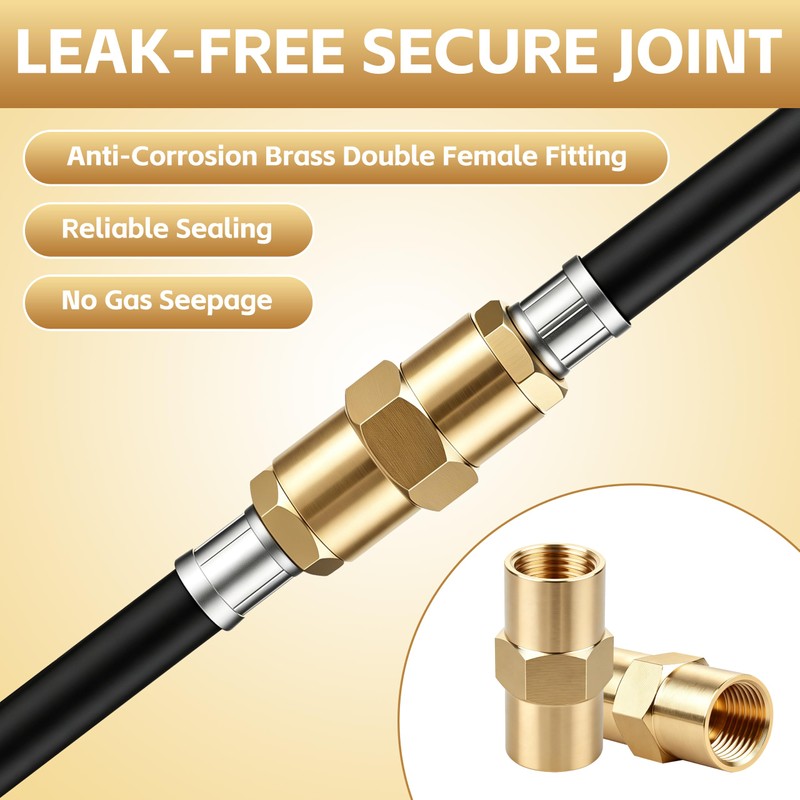 Brass Argon Hose Coupling, B Size 5/8 RH Female Quick