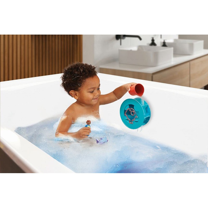Playmobil 70636 1.2.3 Rueda de Agua con bebé tiburón