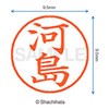 シャチハタ 印鑑 ハンコ ネーム9 XL-9 印面9.5ミリ 河島