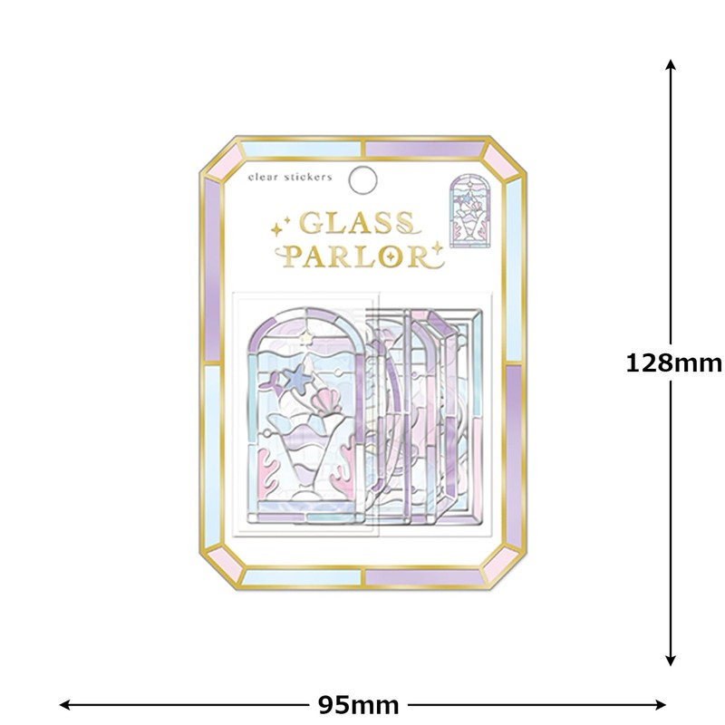 Coolia Seal Glass Parlor Sticker Mermaid Parfait 01229