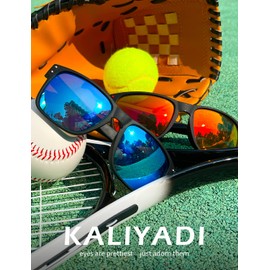 KALIYADI Polarized Sunglasses for Men Women, Mens Sunglasses Polarized UV Protection, Vintage Sun Glasses for Fishing Running Driving (2 pack)