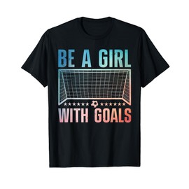 Funny Soccer Art For Women Girls Soccer Player Soccer Lover T-Shirt