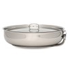 The Pathfinder School Stainless Steel Folding Skillet and Lid (10-Inch)