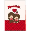 Sun-Star Stationery S2174707 Monchich Goods, Clear File, A4 Size, 5 Pockets, Pair