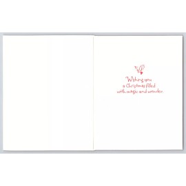 Laurel SANTA CLAUS FLIGHT Laurel Christmas Greeting Card w/ Envelope MG38