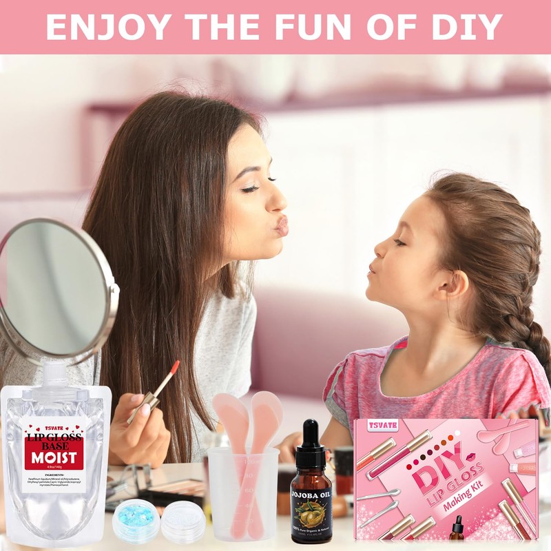 TSVATE Lip Gloss Making Kit, Lip Gloss Kit, Diy Lipgloss