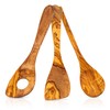 KitchGrill® Olive Wood Cooking Cutlery Set | Cooking Spoon, Spatula