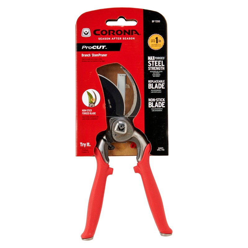 Corona BP 7200 Forged Pro Cut Bypass Hand Pruner, 1-Inch,