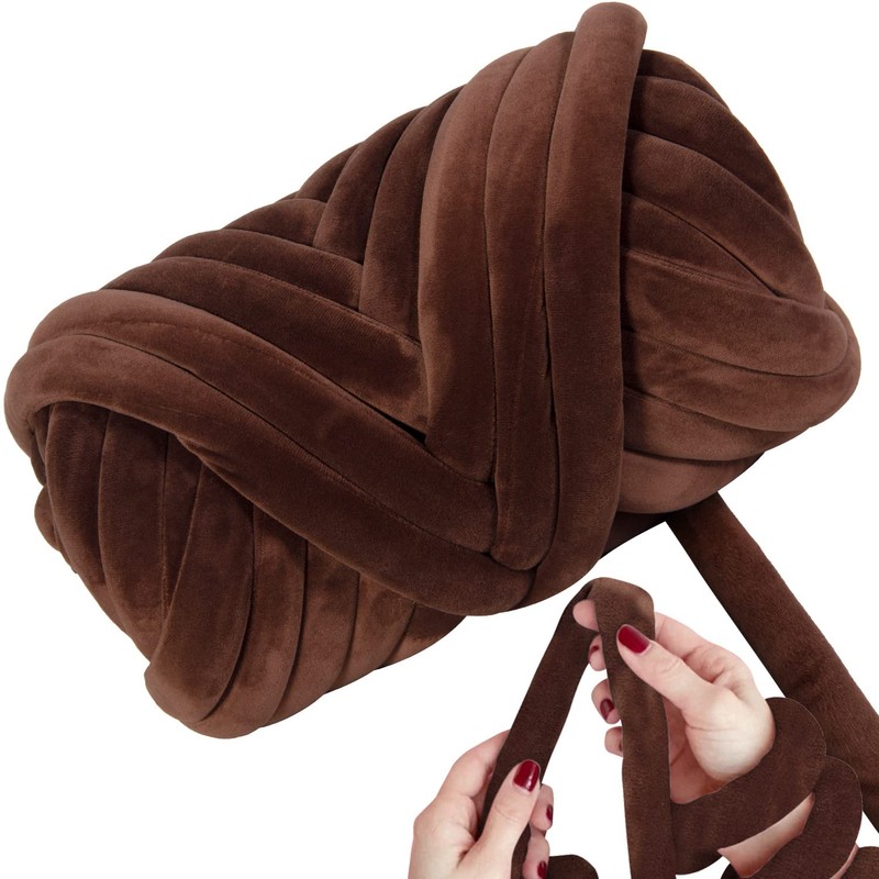 SOJITEK 2.2 LBS of Super Soft Velvet Bulky Yarn for