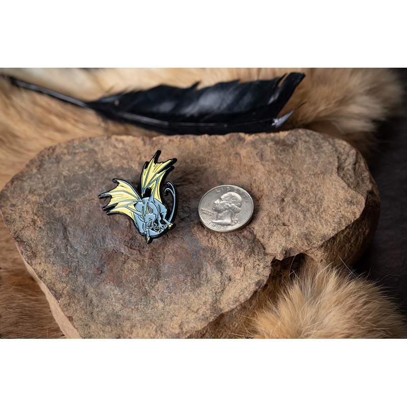 Jersey Devil Cryptid Pin | North American Monster Cryptozoology Legend