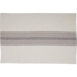 Gray Gables Striped Placemats, Set of 4 Table Mats, Grain Sack Stripe Farmhouse Vintage Country Cottage Kitchen Décor